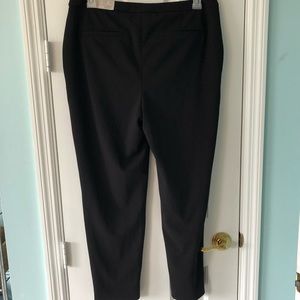 Black Label Chico’s Solid Straight Leg Straight Leg Pants Trousers Size 2R NEW